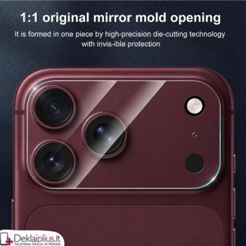 Telefono galinės kameros grūdintas stiklas - pilnai dengiantis - skaidrus (Apple Iphone 18 Pro Max) Telefono galinės kameros grūdintas stiklas - pilnai dengiantis - skaidrus (Apple Iphone 18 Pro Max)